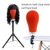 EERYA 22 Inch Wig Head Stand Set for Wig Making Display Styling Training view 4
