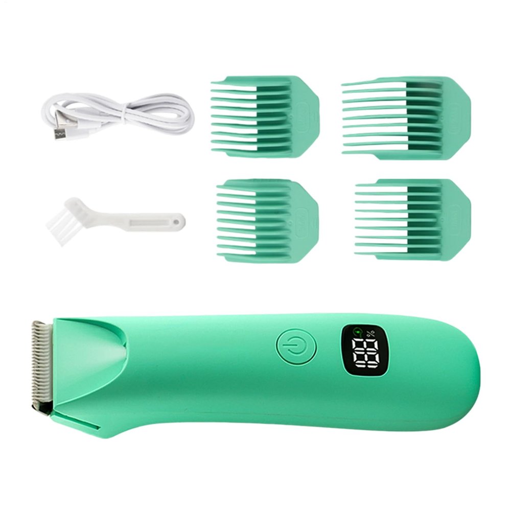 Body Trimmer for Men, Electric Digital Display Personal Groomer, Cordless Rechargeable Shaver with LED Display, for Intimate Pubic Balls Back Armpit Chest Arm