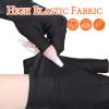 1 Pair Black Moisturizing Gloves, Fingerless Gloves for Women, Touchscreen-Friendly Polyester Protection Night Glove with Open Fingertips for Dry Hands, Overnight Care, Sleeping Hand Treatment view 4