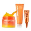 APRILSKIN Double Cleansing & Trouble Care Set: Carrotene IPMP Hydromelt Cleansing Balm, Carrotene Clarifying Foam Cleanser & Carrotene IPMP Clearing Solution view 1