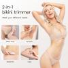 knvovno Bikini & Body Hair Trimmer for Women, Dual Head - IPX7 Waterproof Electric Razor for Gentle Pubic, Facial, Underarm, and Leg Shaving view 4