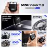 yoose Shavers Bundle: Mini Shaver and Head Shaver for Men, IPX7 Waterproof, Wet/Dry Shave, USB-C Rechargeable,Magnetic Detachable Head, Black and Silver view 3