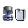 yoose Shavers Bundle: Mini Shaver and Head Shaver for Men, IPX7 Waterproof, Wet/Dry Shave, USB-C Rechargeable,Magnetic Detachable Head, Silver view 1