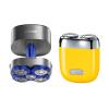 yoose Shavers Bundle: Mini Shaver and Head Shaver for Men, IPX7 Waterproof, Wet/Dry Shave, USB-C Rechargeable,Magnetic Detachable Head, Yellow and Silver view 1