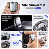 yoose Shavers Bundle: Mini Shaver and Head Shaver for Men, IPX7 Waterproof, Wet/Dry Shave, USB-C Rechargeable,Magnetic Detachable Head, Yellow and Silver view 3