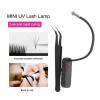 Bewinner Eyelash Grafting Tweezers Light, Lightweight LED Glue Curing Eyelash Extension Light for Beauty Salon, Makeup Eyebrow Hair Removal Illuminating Lighted Tweezers view 2