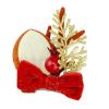 (2pcs/pack) 6.5 * 7.5cm Christmas Antlers Hair Clip Accessories Puff Wind Cute Velvet Headband for Christmas(1) view 2