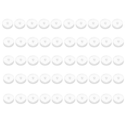 50x Silicone Piercing Disc Stabilize Earrings Earlobe Supports Patches Discs for Earring Back Clear Pad Piercing Nose