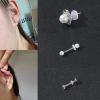 50x Silicone Piercing Disc Stabilize Earrings Earlobe Supports Patches Discs for Earring Back Clear Pad Piercing Nose view 2