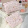 AIZHIYI Cotton Quilted Makeup Bag Floral Travel Toiletry Bag for Women (Style 1) view 3