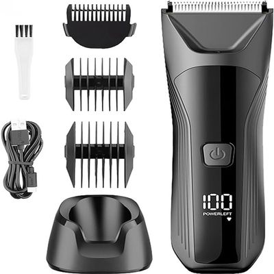 YHNNH Men's Professional Hair Clipper with Illuminated Trimmer and LCD Display, Beard Trimmer