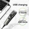 YHNNH Men's Professional Hair Clippers, Professional Ceramic Blade Hair Clippers, 3-in-1 Barber Shop Haircutting Kit, Cordless Electric Beard Trimmer view 4