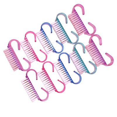 50Pcs Nail Cleaning Brushes Set for Manicure & Pedicure  Colorful Plastic Handle Nail Dust Remover Tools, Soft Bristle Reusable Brushes for Acrylic or Gel Care, Salon & Home Use