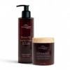 A La Maison Amber Starter Kit - Shower Oil + Body Scrub Fresh Mint & Verveine  Gently Exfoliates & Softens Skin  French Formula, Plant-Based view 1