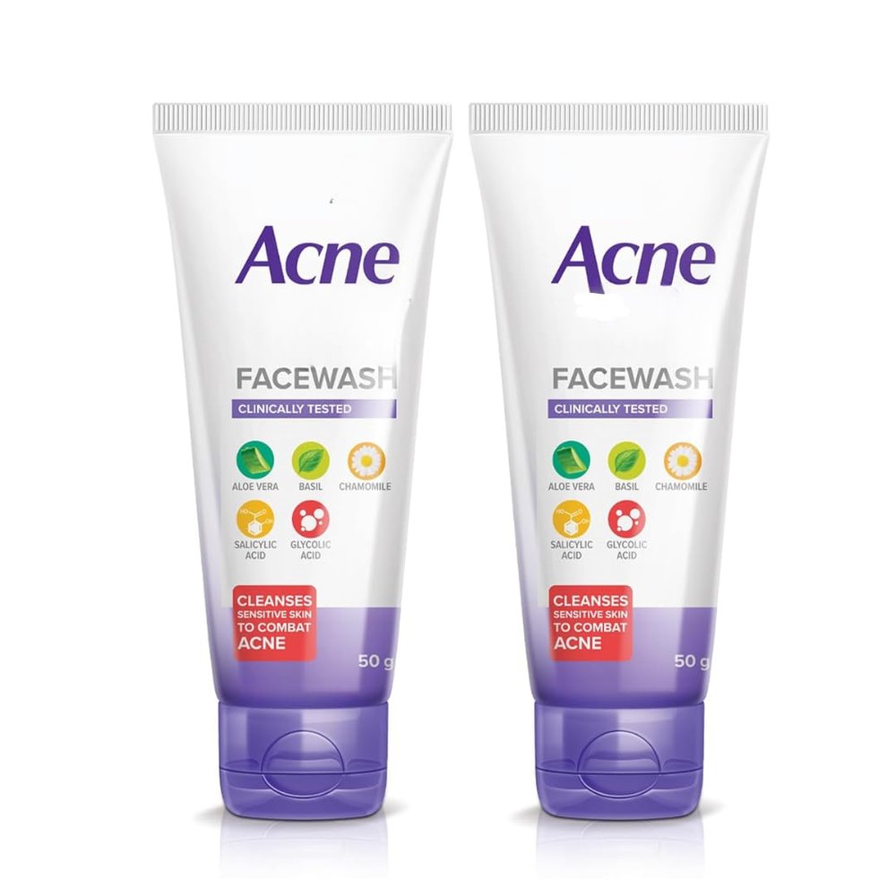 Acne.star Foaming Face Wash | Gentle Skin Cleanser for Clear & Fresh Skin | Pack of 2 | 50ml Each
