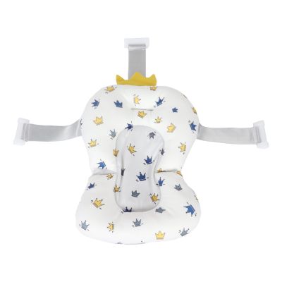 ANGGREK Baby Bath Cushion Pad, Soft Floating Infant Support Pillow with 3 Adjustable Straps, Comfort for Newborns 0-12 Months in Standard Plastic Tubs