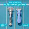 Gillette Venus Intimate Grooming Women's Razor for Pubic Hair + Body for Women, Shaving Kit for Women, 1 Body + 1 Pubic Razor view 3