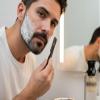 Men's Shaving Gift Set - 6 Pcs Luxury Wet Shave Kit for Him | Black Shavette Straight Razor, Natural Brush, Sensitive Skin Soap, Stand, Bowl & 100 Blades Gift For him view 3