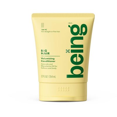 Be~ing BIG HAIR Volumizing Conditioner,for Straight & Fine Hair,Avocado & Macadamia Oil -12 fl oz