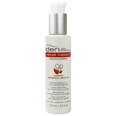 Repair Therapy Argan Renewal Serum By Iden Bee Propolis 4.2 oz / 125 ml | Reconstructive Hair Serum for Dry, Damaged & Frizz-Prone Hair