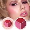 Cheek Balm - Blendable Buildable Face Makeup Blusher | Blusher for Cheeks,for Dating Travel Evening Vacation Party Outdoor Gathering view 3