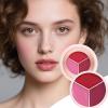 Blush Cream Palette,Blendable Buildable Face Makeup Blusher | Blusher for Cheeks,for Dating Travel Evening Vacation Party Outdoor Gathering view 3