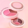 Blush Cream Palette,Blendable Buildable Face Makeup Blusher | Blusher for Cheeks,for Dating Travel Evening Vacation Party Outdoor Gathering view 4