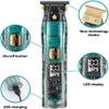 YHNNH Men's Professional Hair Clippers, Trimmers, Travel Lock-on Hair Clippers, Waterproof and Rechargeable Electric Clippers view 3