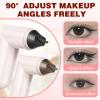 2 Pcs Gel Eyeliner Pencil Set, 2025 New Foldable Eyeliner Stamp for Perfect Wings, Waterproof Eyeliners Tool, Smudge Proof Eyeliners Pen for Beginners (Black + Brown) view 3