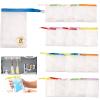 20 Pack Exfoliating Soap Nets, Premium Mesh Soap Bags with Drawstring for Rich Lather, Shower and Bath Body Scrub Pouches, Striped Design view 1