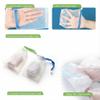 20 Pack Exfoliating Soap Nets, Premium Mesh Soap Bags with Drawstring for Rich Lather, Shower and Bath Body Scrub Pouches, Striped Design view 3