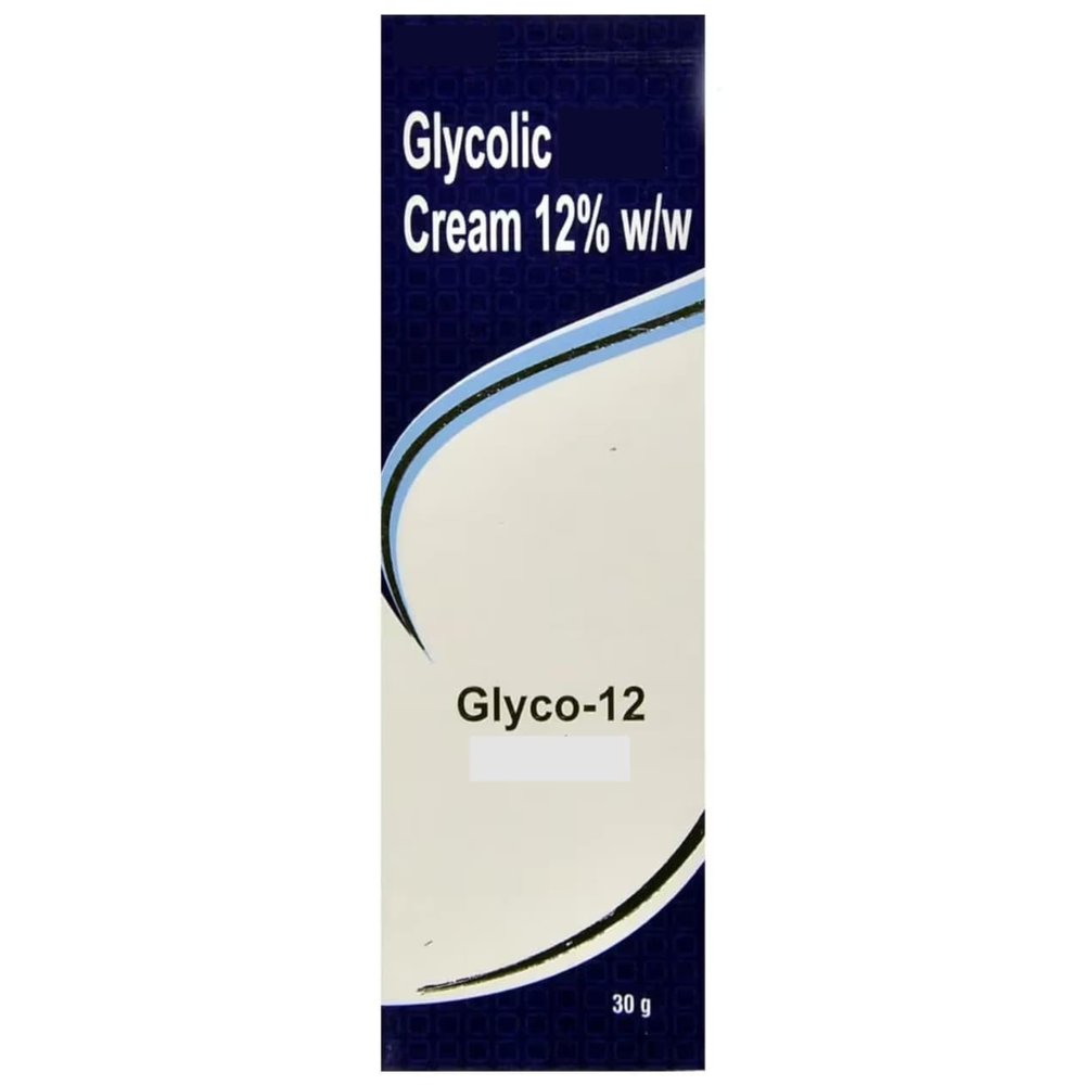 1.05Ounce / 30Grm Glycolic 12% w/w Cream - Glycolic Facial Cream, Pack of 1