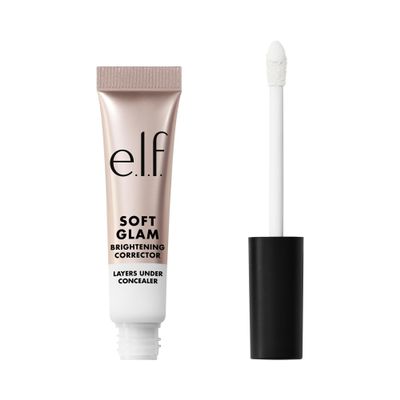 e.l.f. Soft Glam Brightening Corrector, Helps Minimize Dark Circles & Discoloration, Hydrating With A Natural Finish, Vegan & Cruelty-Free, White