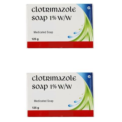 8.81Ounce / 250Gram Candid Clotrimazle Soap (125G Each), Pack of 2