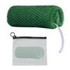 African Net Sponge, 1 Piece Exfoliating Scrubber Bath Sponge for Smooth Skin, Back Scrubber Loofah Washcloth, with Travel Bag (Dark Green, 42 in) view 1