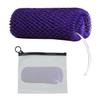 African Net Sponge, 1 Piece Exfoliating Scrubber Bath Sponge for Smooth Skin, Back Scrubber Loofah Washcloth, with Travel Bag (Purple, 42 in) view 1