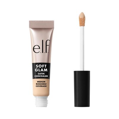 e.l.f. Soft Glam Satin Concealer, Medium Coverage For Blemishes & Under-Eye, Crease-Resistant, Long Lasting, Vegan & Cruelty-Free, 13 Fair Neutral