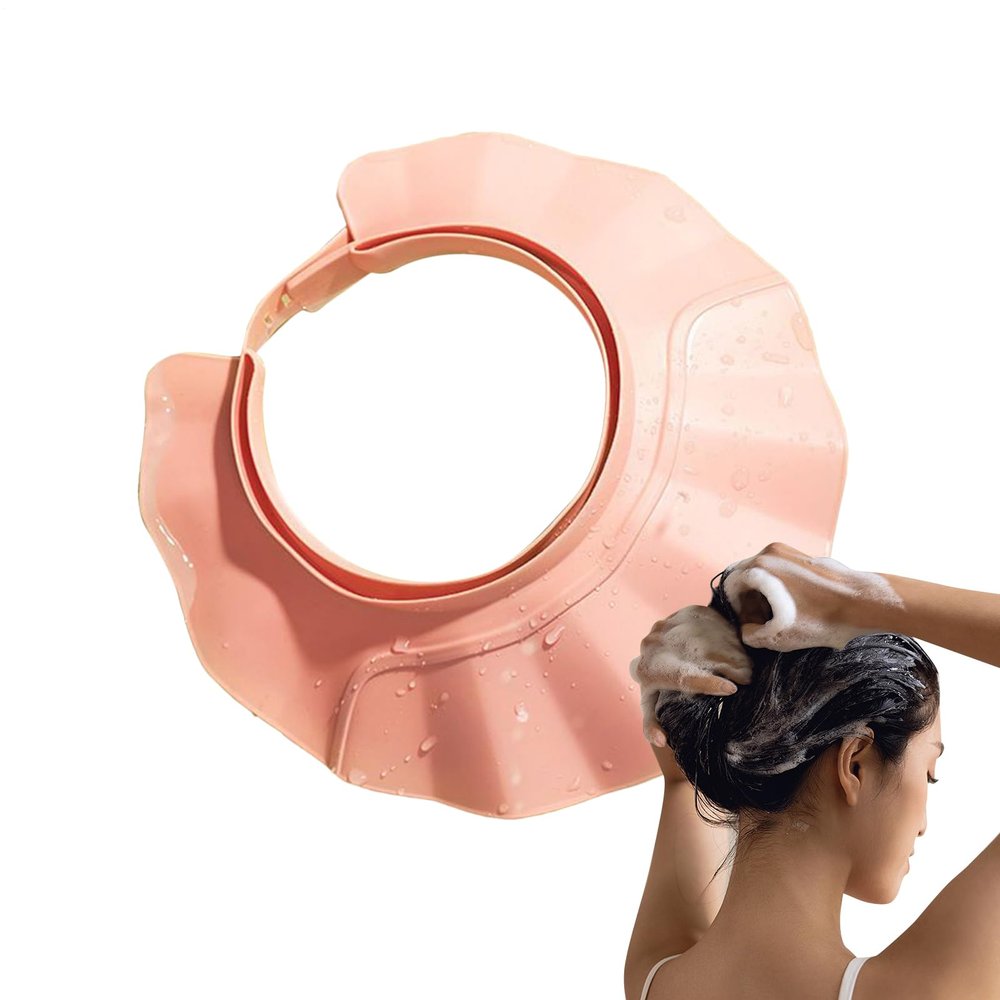 Adjustable Shower Cap, Soft Adjustable Bath Visor, Shampoo Shower Protection Hat, Kids Hair Wash For Adults Elderly Pregnant Disabled & Family Bath Time