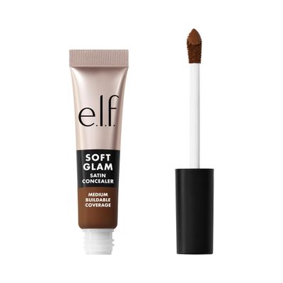 e.l.f. Soft Glam Satin Concealer, Medium Coverage For Blemishes & Under-Eye, Crease-Resistant, Long Lasting, Vegan & Cruelty-Free, 55 Deep Warm
