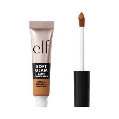e.l.f. Soft Glam Satin Concealer, Medium Coverage For Blemishes & Under-Eye, Crease-Resistant, Long Lasting, Vegan & Cruelty-Free, 45 Tan Warm