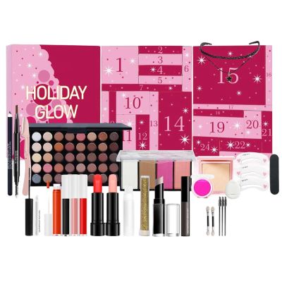 24 Days Christmas Countdown Calendar Makeup Gift Set, Makeup Advent Calendars 2025 For Teens Girls, 24 Days Countdown To Christmas Cosmetic Kit For Women Teen Girls Birthday New Year