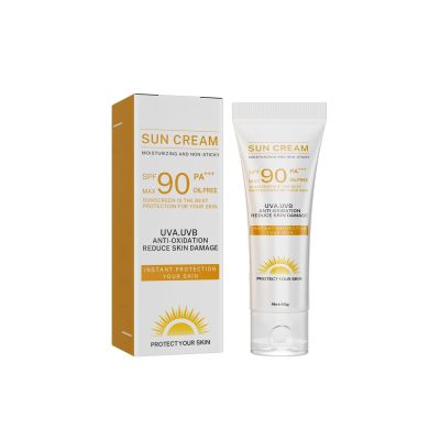 2025 Sunscreen SPF 90 Instant Protection UVA UVB Foundation PA+++ Oil Free Sunblock Cover Protect Perfectly Moisturizing Coverage Surge 40g