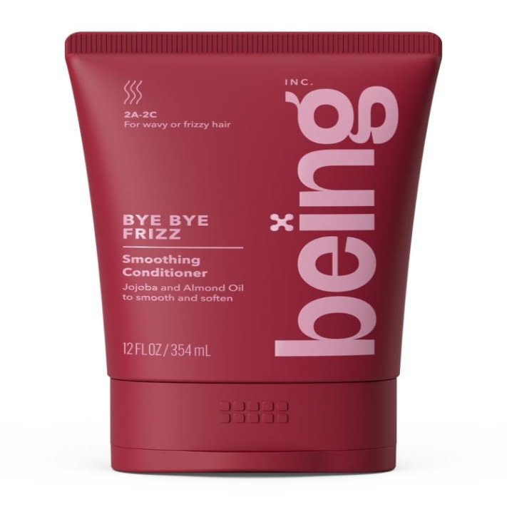 being BYE BYE FRIZZ Smoothing Conditioner,for Wavy & Frizzy Hair,Jojoba Almond Oil 12 fl oz
