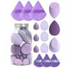 15 piece set of makeup eggs, super soft sponge powder puff, dry and wet dual-use makeup eggs, delicate and non powdery view 1