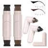 BSMAX 2Pcs Foldable Eyeliner Stamp,One-Piece Eyeliner Stamp Pen,Double-Ended Winged Eyeliners Stamps,Smudge-Proof Waterproof,Quick Shaping Eyeliners Tool for Beginners (Black+Brown) view 1