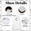 1 Pcs Beard Bib, Beard Trimming Catcher with Adjustable Strap for Efficient Capture, Clipper Brushes for Cleaning and Reuse for Home Grooming by Men view 3