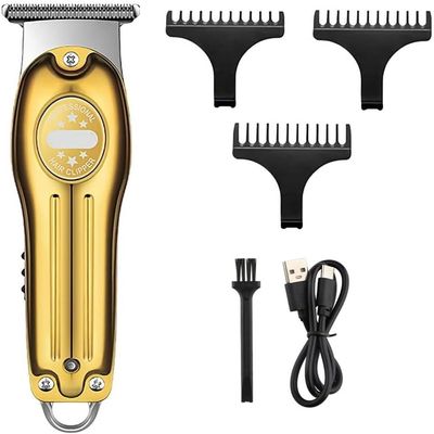 YHNNH Men's Professional Hair Clipper, Metal Body Trimmer, Rechargeable Electric Hair Clipper, for Home Salon Use by Barbers.