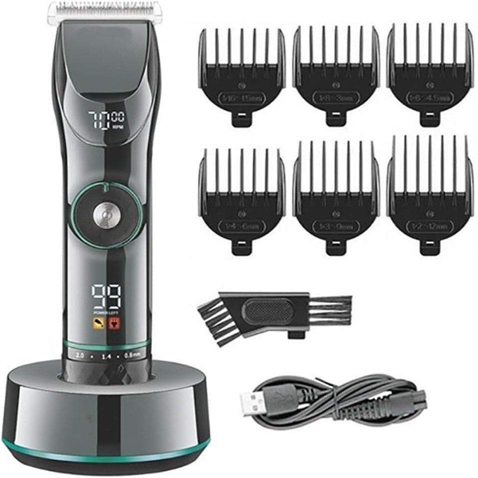 YHNNH Professional Hair Clippers for Men, 15 Motor Speed Barber Shop Trimmer for Beard Body Clipper Electric Cutting Machine