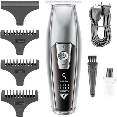 YHNNH Men's Professional Hair Clipper, Electric Hair Clippers, with LED Display, Rechargeable Pomade Styling Trimmer