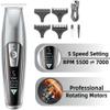 YHNNH Men's Professional Hair Clipper, Electric Hair Clippers, with LED Display, Rechargeable Pomade Styling Trimmer view 2